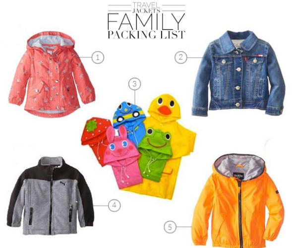 Tablet Family Packing List Jackets