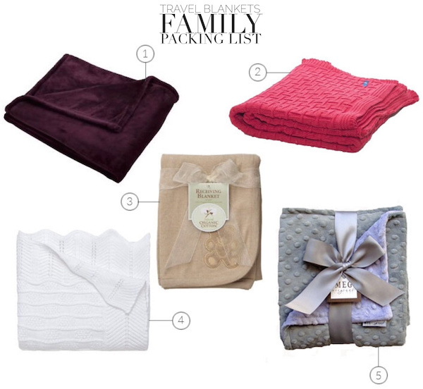 Tablet Family Packing List Blankets