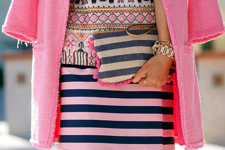 mix prints pinks